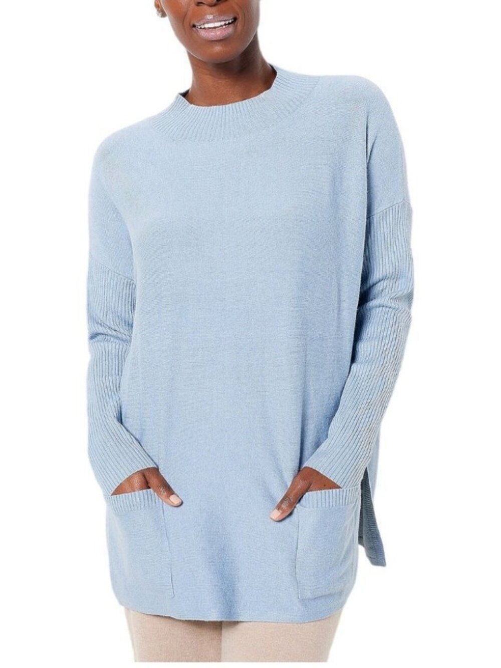 Modern Soul Comfort Yarn Mock Neck Sweater